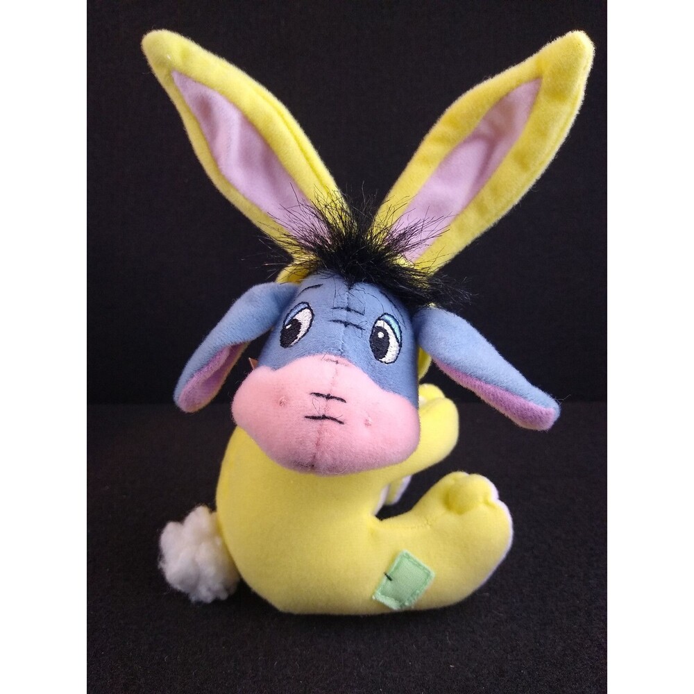 Fisher Price Plush Eeyore in Bunny Suit w Ears Hugger Plush Toy Stuffed Animal